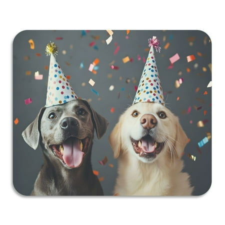 

ALAZA Dish Drying Mat for Kitchen Dogs Birthday Counter Absorbent Draining Pad 23.6 x19.7