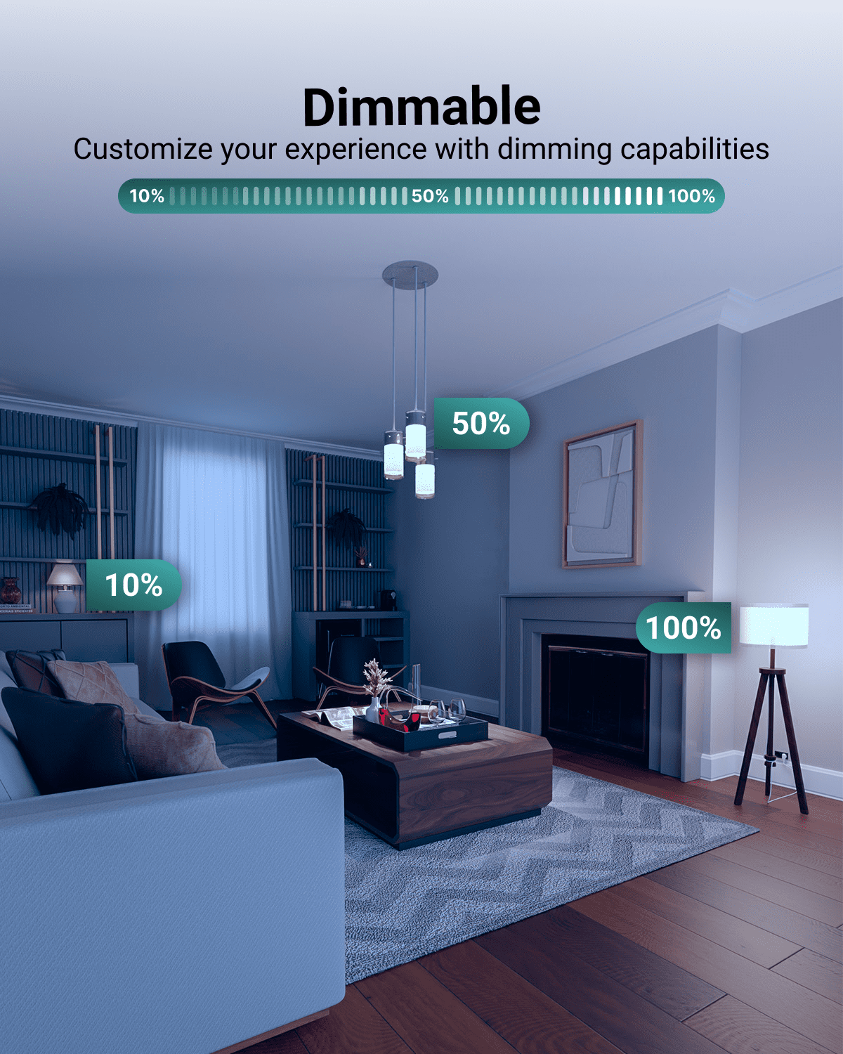 Sunco 10 Pack GU24 LED Bulb A19, 2 Prong Light Bulbs, 800 LM, 9W (60W Equivalent), 6000K Daylight Deluxe, Dimmable, Twist & Lock GU24 Pin Base, CRI91, Instant On UL