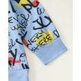 thumbnail image 5 of Kucnuzki Infant Baby Boys Winter Outfits 18-24 Months Warm Clothes Sets Long Sleeves Pullover Sweatshirt Letter Graffiti Print Top Ripped Denim Pants Jeans 2pcs Pant Sets Blue, 5 of 8