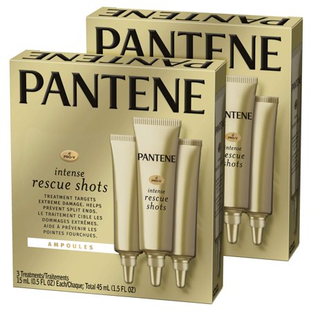 Pantene, Rescue Shots Hair Ampoules Treatment, Intensive Repair of Damaged Hair, Pro-V, 1.5