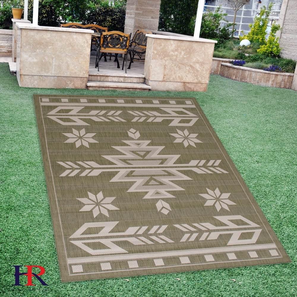 Handcraft Rugs Indoor/Outdoor area Rug with Traditional Southwestern