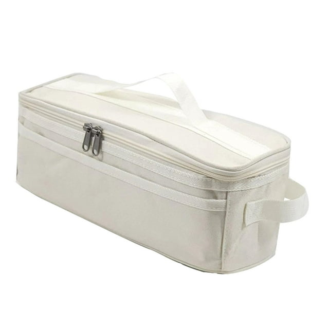 Bolsa De Transporte Para Parrilla, Cremalleras, Bolsa De Almacenamiento Para Utensilios De Cocina, Para Senderismo, Viajes Al Aire Libre, Color Blanco