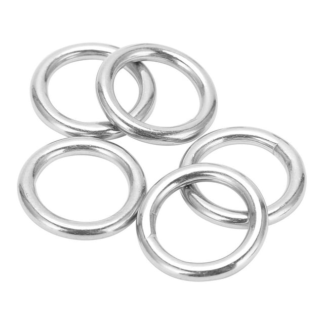 Domqga Round Rings Welded, Durable Sturdy Metal Rings Stainless Steel For Diving For Navigation