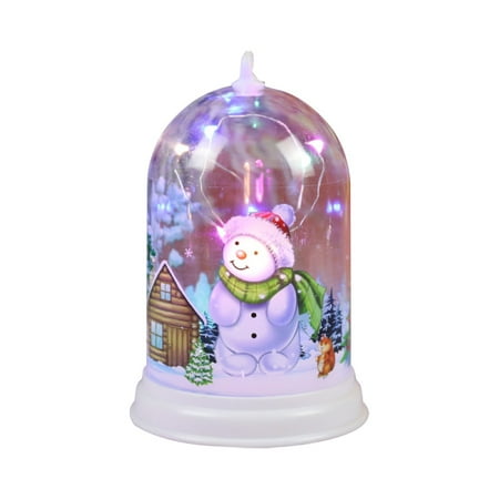

LIHUA Cute Santa Claus Snowman LED Night Light Christmas Home Decor Display Mold Gift