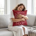 thumbnail image 5 of 2Pcs Decorative Throw Covers Soft Square Home Sofa Couch Bedroom Living Room Pillow Case 15.7X15.7", 5 of 6
