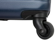 Protege Vacationer 28-inch Checked Expandable Hardside Luggage With 360-Spinner Wheels and Divider Pockets, Navy Cove