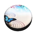 thumbnail image 3 of Easygdp Butterfly In Blossoms Zen Automobile Tire Dust Cover, 14-17in Spare Tire Cover Universal Fit for Trailer, Car, Truck, SUV, Jeep - 15 inch, 3 of 9