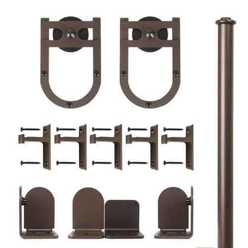 Quiet Glide Horseshoe Barn Door Hardware Kit
