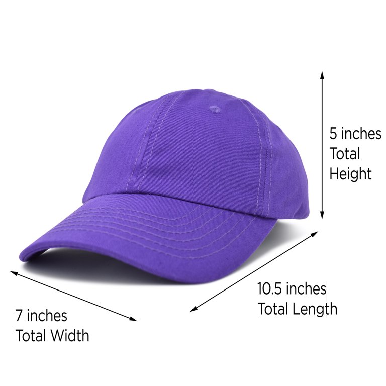 DALIX Unisex Unstructured Cotton Cap Adjustable Plain Hat in Lavender