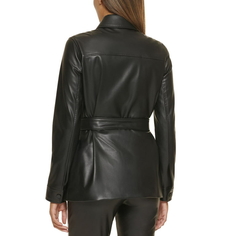 【CULLNI 24ss】Faux Leather Shirt Jacket CULLNI ONLINE STORE