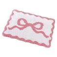 thumbnail image 2 of Alfombra de baño área de baño alfombra alfombra de inodoro absorbente absorbente de lavado suave alfombra de la alfombra de la alfombra del piso de la rosa, 2 of 8