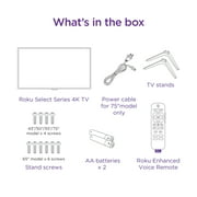 Roku Smart TV – 50-Inch Select Series 4K HDR Roku TV with Roku Enhanced Voice Remote, Brilliant 4K Picture, Automatic Brightness, Seamless Streaming