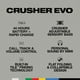thumbnail image 4 of Skullcandy Crusher EVO Audífonos Over-Ear Inalámbricos con Sensory Bass y Cable de Carga Adicional, 40 h de Autonomía, Micrófono, Compatibles con iPhone Android y Dispositivos Bluetooth, Negro, 4 of 5