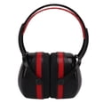 thumbnail image 4 of Protection Auditive Cache-Oreilles, Réduction de Bruit Confortable Noir Rouge Rotation 360° Coquille Bandeau Défenseurs d'Oreilles pour Voyage, 4 of 8