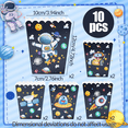 thumbnail image 2 of Space Theme Popcorn Buckets 10 Pack - 5 Unique Designs for Party Snack Containers, 2 of 7