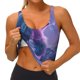 thumbnail image 3 of Balery Mystical White gorilla Jungle Sujetadores deportivos con espalda cruzada para mujer, acolchados, sin costuras, de alto impacto, ideales para yoga, gimnasio, entrenamiento y fitness.-Large, 3 of 8