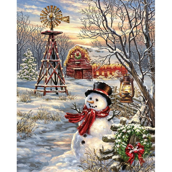 Springbok 1000 Piece Winter Windmill Jigsaw Puzzle for Adults - Made in USA