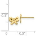 thumbnail image 3 of 14k Yellow Gold Bow Earrings Arrow, 3 of 7