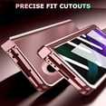 thumbnail image 5 of Compatible Samsung Galaxy Z Fold 4 5g Case with Screen Protector & Hinge Protection,Frosted Electroplating Protective Cover Case Non-Fingerprint Cases for Samsung Z Fold 4 Phone Case Rose Gold, 5 of 7