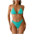 thumbnail image 2 of Neewe Women High Waisted Bikini Sets Tummy Control Swimsuits Two Piece Drawstring Bathing Suit, 2 of 5