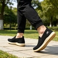 thumbnail image 3 of BERANMEY Mens Mesh Casual Sneakers Shoes Lightweight Slip on Walking Shoes Loafers for Men with Arch Support Comfort Wide Width Loafers, 3 of 9