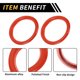 thumbnail image 4 of Anillos de Decoración del Tablero de Ventilación de AC de 4 Pcs para Jeep Wrangler JL JLU 2018-2020, Decoración del Anillo de Cubierta de Ventilación de Aire Acondicionado de Plástico Naranja, 4 of 6