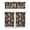 White-70, variant on Kitchen Curtains and Valance Set 36 Inch Tier Pioneer Colorful Floral 3 Pieces Set Dining Room Small Curtain Drapes Cafe Curtains Valance for Home Decor Rod Pocket