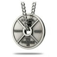 thumbnail image 2 of Men's Antique Finish Weight Plate Necklace - Phil 4:13 by Shields of Strength, 2 of 4