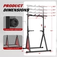 thumbnail image 4 of Primy 350lbs Foldable Pull Up Bar Station, Pull Up Bar for Home Gym Workout, Free-Standing Dip Station Power Tower Strength Training Fitness Equipment, 4 of 8