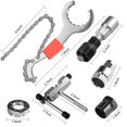 thumbnail image 2 of Bike Repair Tool 6 Pcs Kit Crank Chain Cutter Extractor Bracket Freewheel Puller, 2 of 3