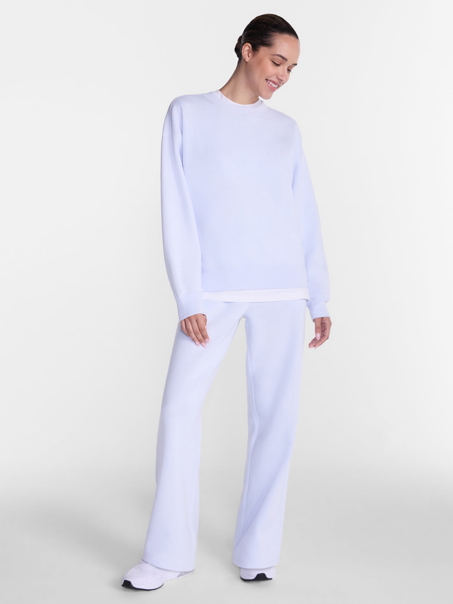 Athletic Works Women's and Women's Plus Fleece Pants with Pockets, 30" Inseam, Sizes XS-4X
