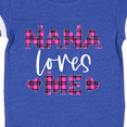 thumbnail image 4 of Inktastic My Nana Loves Me Hearts in Pink Plaid Boys or Girls Baby Bodysuit, 4 of 5