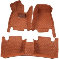 Custom Fit Luxury XPE Leather Waterproof Floor Mat for Nissan Altima 2019 (Brown)