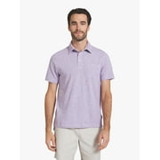 Men's and Big Men's Harbor Side Slub Short Sleeve Polo Shirt, Sizes S-3XL