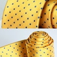 thumbnail image 5 of HISDERN Polka Dot Ties for Men Handkerchief Woven Classic Silk Mens Ties & Pocket Square Set Wedding Business, 5 of 6