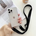 thumbnail image 3 of Luxury Transparent Crossbody Necklace With Lanyards Phone Case For iPhone 15 Pro Max 14 13 12 11 XS XR X 8 Plus Shockproof Cover, 3 of 5