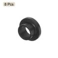 thumbnail image 3 of Uxcell 8 pack Flanged Sleeve Bearings Plastic Bushings 8mm Bore x 10mm OD x 7mm Length Black POM Bushings, 3 of 5