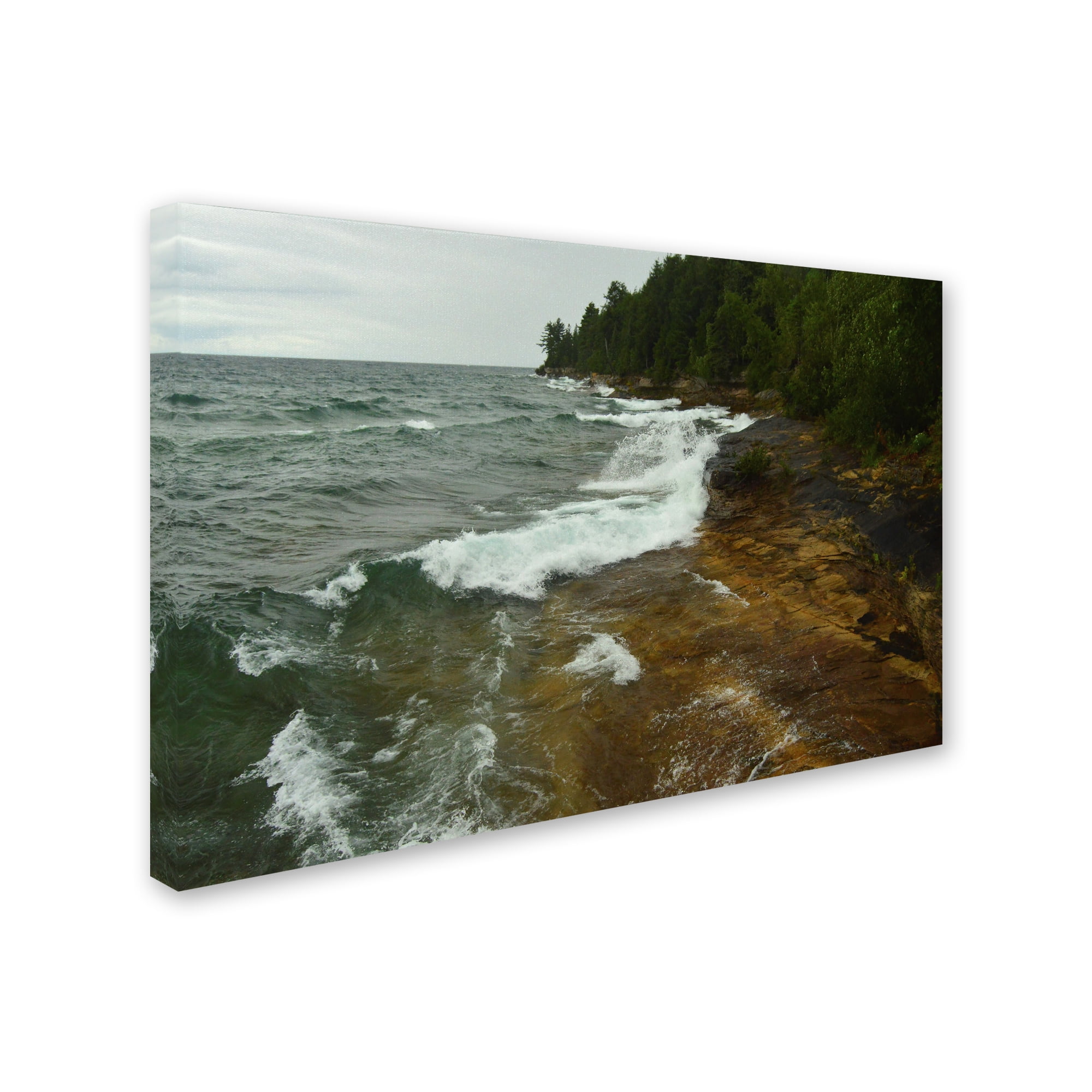 Trademark Fine Art 'Lakes 11' Canvas Art by Tom Kelly