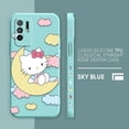 thumbnail image 3 of Case For OPPO A52 A54 A55 A57 A59 A93 A83 A92S A93S 4G 5G A16 Colour Simple Liquid Silicone Case Cute Hello K-Kitty Cat, 3 of 5