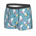 thumbnail image 2 of Wukai Rabbit And Balloon Print Men’s Underwear Breathable Boxer Briefs,&nbsp;Moisture Wicking & Breathable-Medium, 2 of 7