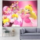 thumbnail image 2 of Tapiz de pared de Super Mario Bros, fondo de fotografía de fiesta de la princesa Peach, telón de fondo de poliéster impreso, decoración para colgar en la pared, 2 of 5