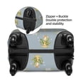 thumbnail image 2 of Susaid Baby Elephant Giraffe Print Elastic Washable Suitcase Cover with Hidden Zipper, Fits 18-32 Inch Luggage for Protection During Travel-Small, 2 of 7