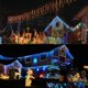 thumbnail image 4 of Cortina de luces navideñas con forma de cascada para decoración de exteriores, 5 m de caída, 0,4-0,6 m, luces LED de hadas para fiestas en el jardín y vacaciones, 4 of 5