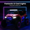 thumbnail image 5 of Costway 12V 2-Seater Kids Ride On UTV RC Electric Vehicle Suspension w/ Lights & Music Pink, 5 of 10