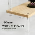 thumbnail image 4 of BAMILL 1-5 Layers Wooden Ladder Rack Acrylic Multi-Layer Ladder Display Rack, 4 of 8