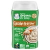 Gerber 2nd Foods Organic for Baby Grain & Grow Baby Cereal, Oatmeal, 8 oz Canister (3 Pack)