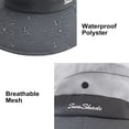 thumbnail image 5 of Zukuco Women Summer Sun Hat Wide Brim Outdoor UV Protection Hat Foldable Ponytail Bucket Cap for Beach Fishing Hiking, 5 of 7