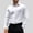 White, variant on WIZUTIZ Men's Button Down Shirt Solid Lightweight Breathable Soft Flax Twill Turndown Collar Long Sleeve Shirt Business Casual Dress Shirt