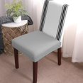 thumbnail image 2 of Dining Chair Slipcover, Farmhouse Decoration Simple Art Navy Blue Stripe White Chair Protector Stretch Parsons Chair Covers for Dining Room, Restaurant, Kitchen, Party, 6 Packs, 2 of 6
