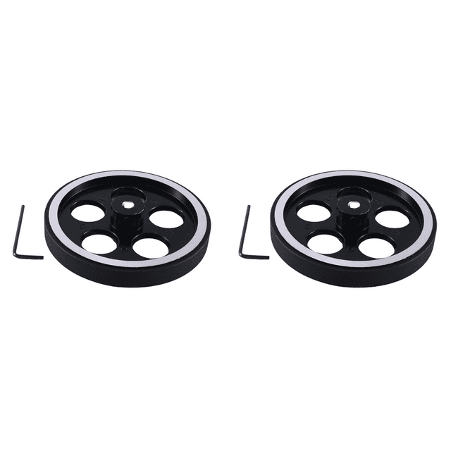2 Pcs Roue de Mesure en Caoutchouc Aluminium Industriel 300Mmx6Mm pour Encodeur Industriel